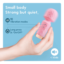 szexvital.hu Vibeconnect - akkus, vízálló mini masszírozó vibrátor (pink) vibrátorok