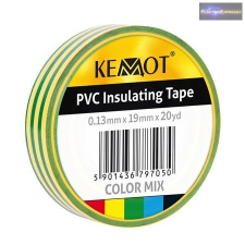  Szigetelő szalag 0.13X19X20 m zöld sárga villanyszerelés