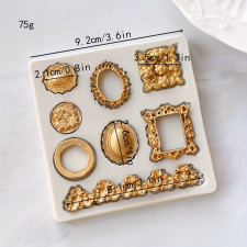  Szilikon barokk stílusú torta sablon - díszítő elem konyhai eszköz