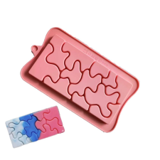 Szilikon csokoládé forma-puzzle minta sütés és főzés