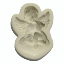 Szilikon fondant és marcipán mintázó-Angyalka 6x8,3cm sütés és főzés