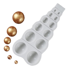  Szilikon fondant és marcipán mintázó-gömbök 7x15,2cm sütés és főzés