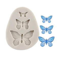 Szilikon fondant és marcipán mintázó-pillangó 5,5x7,3 cm sütés és főzés