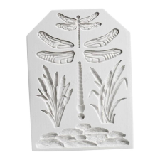 Szilikon fondant és marcipán mintázó-szitakötő 10x13,6cm sütés és főzés