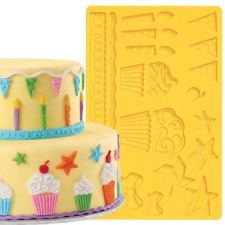 Szilikon fondant marcipán dekoráló konyhai eszköz