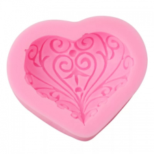  SZILIKON FONDANT MINTÁZÓ - MINTÁS SZÍV sütés és főzés