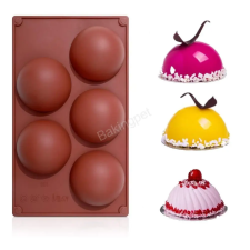  Szilikon forma, mousse forma-5 adag félgömb sütés és főzés