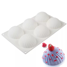 Szilikon forma, mousse forma-8 adag hullámos muffin sütés és főzés