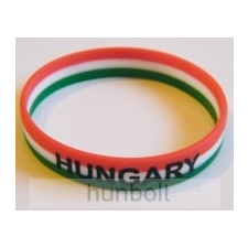  Szilikon Hungary nemzeti színű karkötő 18 cm karkötő