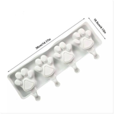  Szilikon jégkrém készítő, tappancs, 4 adagos sütés és főzés