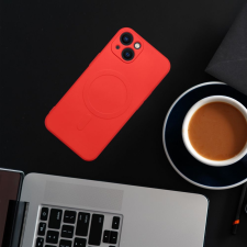  Szilikon Mag Cover tok IPHONE 13 PRO MAX piros tok és táska