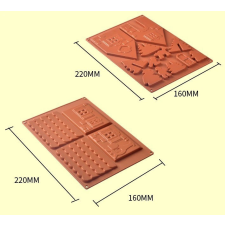  Szilikon mézeskalács ház sütőforma süteménykészítéshez sütés és főzés