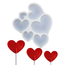  Szilikon nyalóka forma – Szív sütés és főzés