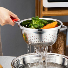  Szilikon nyeles szűrtő 20 cm (színválasztás) konyhai eszköz