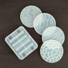  Szilikon öntőforma - Textúrás alátét szett dekorációs kellék