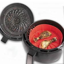  Szilikon sütőedény Air Fryer-hez, hőálló, tapadásmentes, 16 cm átmérőjű sütés és főzés