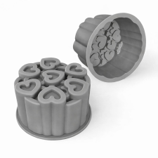  Szilikon Sütőforma Szívecskés 11 cm sütés és főzés