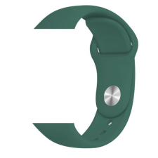 Szilikon szíj Apple Watch 42/ 44/ 45/ 49 mm szilikon óraszíj olivazöld színű Alphajack okosóra kellék