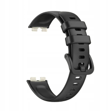 Szilikon szíj Huawei Band 8 / Band 9 telefonhoz, fekete okosóra kellék