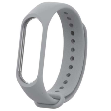 Szilikon szíj Xiaomi Mi Band 3 / Xiaomi Mi Band 4 készülékhez - szürke okosóra kellék