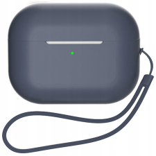 Szilikon Tok Airpods-Hoz 1/2 Csuklószíjjal, Pórázzal, Kék fülhallgató, fejhallgató tok