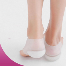 Szilikonos sarokemelő párna, sarokemelő 3 cm-es Áttetsző lábápolás