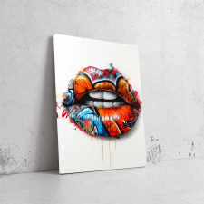 Színes Ajkak Csábítása - Pop Art Vászonkép dekoráció