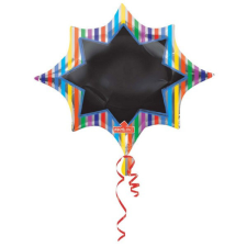 SZÍNES Black Board fólia lufi 88 cm party kellék