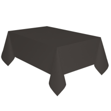 SZÍNES Black, Fekete papír asztalterítő 137x274 cm party kellék