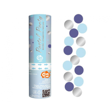  Színes Blue-Silver konfetti kilövő 15 cm party kellék
