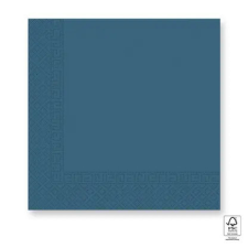 SZÍNES Blue Unicolour, Kék szalvéta 20 db-os 33x33 cm FSC party kellék