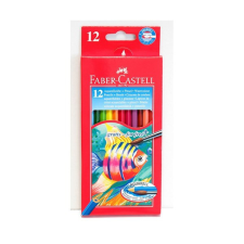 Színes ceruza FABER-CASTELL Aquarell hatszögletű 12 db/készlet+ecset színes ceruza
