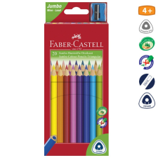 Színes ceruza FABER-CASTELL Junior háromszögletű 20 db/készlet színes ceruza