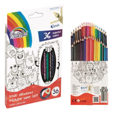 Színes ceruza FIORELLO háromszögletű 36 db/készlet színes ceruza