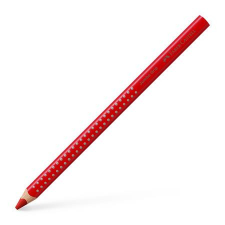 Színes ceruza, háromszögletű, FABER-CASTELL "Grip 2001 Jumbo", piros színes ceruza