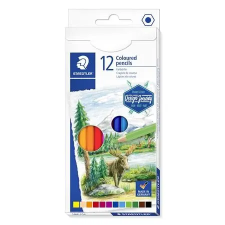  Színes ceruza készlet, hatszögletű, STAEDTLER "146C", 12 különböző szín színes ceruza