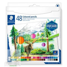 Színes ceruza készlet, hatszögletű, STAEDTLER "146C", 48 különböző szín színes ceruza