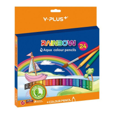Színes ceruza Y-Plus+ Rainbow akvarell hegyezővel 24 db-os klt. színes ceruza