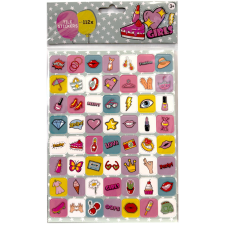 SZÍNES Csajos Make Up matrica szett 112 db-os matrica