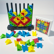 Színes Építőkocka Puzzle - Fejleszti a Logikát, Térbeli Látást és Kreativitást puzzle, kirakós