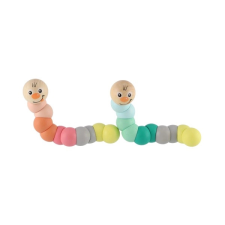  Színes fa hernyó 16 cm fajáték