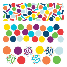  Színes Happy Birthday 80 konfetti konfetti