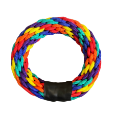  Színes kötélkarika kutyajáték, 15 cm játék kutyáknak