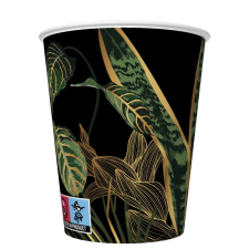 SZÍNES Levél Exotic papír pohár 8 db-os 250 ml party kellék