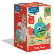 SZÍNES Madárpersely Montessori baba játék Clementoni készségfejlesztő