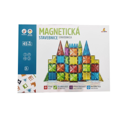 Színes mágneses építőkészlet gyerekeknek mágneses építőjáték