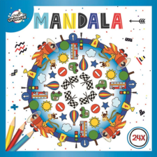 Színes Mandala Race színező 24 oldal gyermek- és ifjúsági könyv