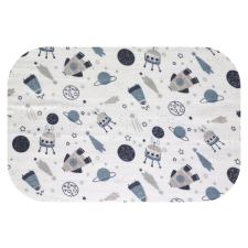 Színes mintás textil pelenka 70x80 cm- Szürke űr mosható pelenka
