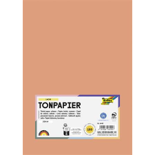  Színes papír, A4, 130 g, 100 lap, FOLIA, lazac kreatív papír