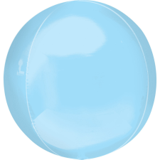 SZÍNES Pastel Blue Gömb Fólia lufi 40 cm party kellék